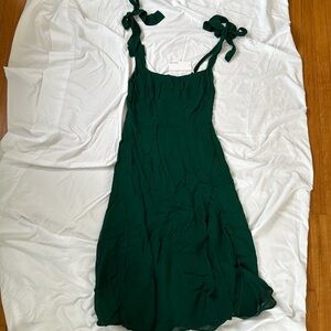 NWT Reformation Twilight Dress Emerald Size 10